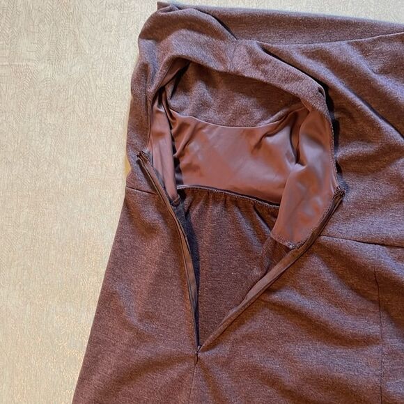 Liz Lange gray sleeveless dress /jumper size M Maternity invisible zipper side - Picture 7 of 11